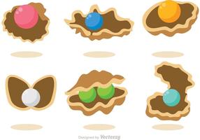 Collection Of Pearl Shell Vectors