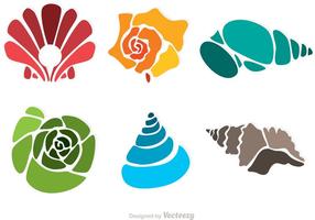 Colorful Sea Shell Vectors