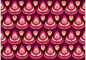 Seamless Exotic Peacock Pattern Vector