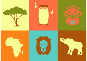 Iconos De Vector De África