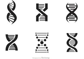 Set Of Doble Helix Icons Vector