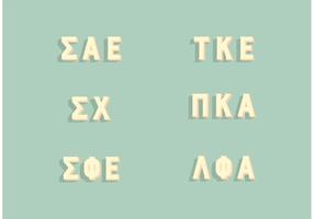 Cartas griegas de la fraternidad popular