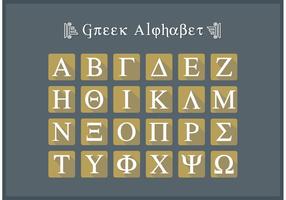 Greek Alphabet Flat Icon Letters Vector Free