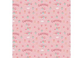 Free Cupcake Stand Seamless Pattern Vector