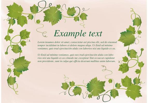Ivy Vine Frame Vector 