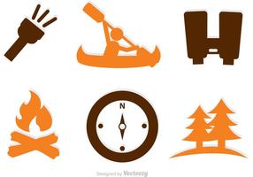 Collection Of Adventure Icons vector