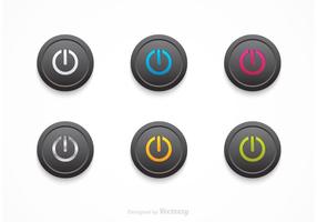 Free Vector Black On Off Buttons
