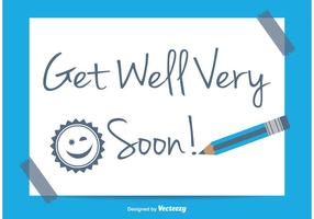 Get Well Soon Illustration vector