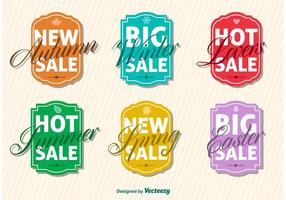 Seasonal Big Sale Sign Vectors