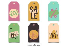 Vector Price Tags Flat Style