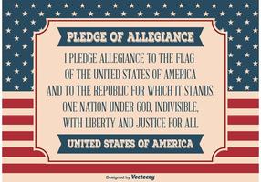 Pledge of Allegiance Illustration vector