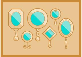 Vintage Hand Mirror Vectors 