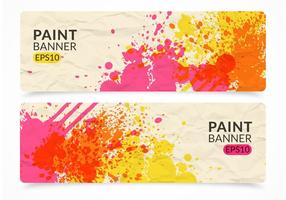 Paint Vector Banner Set