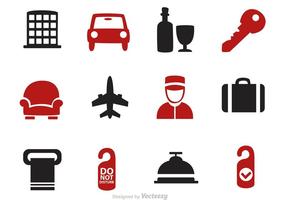 Iconos De Los Hoteles Vectores