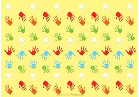 Child Handprint Pattern Vector