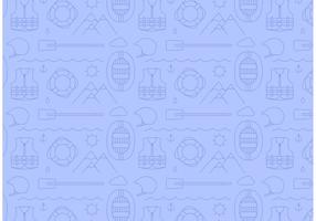 River Rafting Pattern Vector
