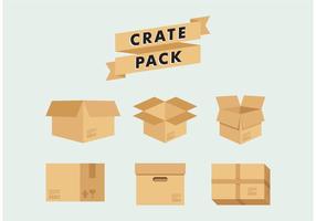 Crate Warehouse Packing Vector 