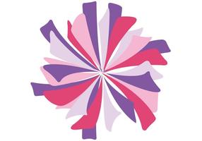 Aislado Rosa Pom Pom Vector