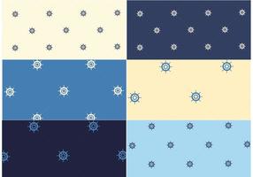 Free Vector Nautical Pattern Set