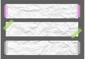 Vector libre de papel arrugado Banners