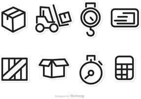 Logistics And Shipping Vector Icons