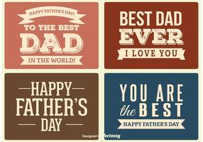 Father's Day Labels vector