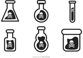 Black Poison Vector Icons
