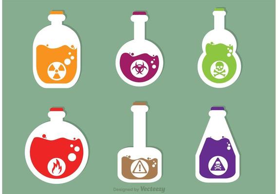 Poison Vector Icons
