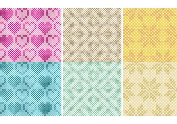 Cross Stitch Pattern Vectors