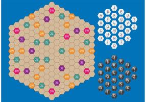 Hexagon Scrabble Vector