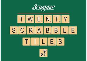 Scrabble Azulejos vectoriales gratis