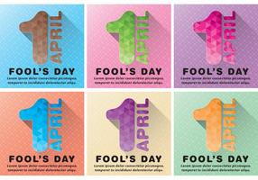 April Fools Vector Backgrounds