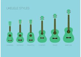 Ukelele Estilos Vector Gratis