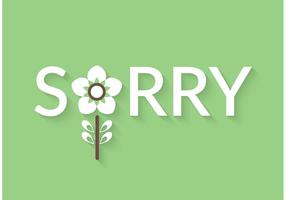 Free Sorry Vector Lettering
