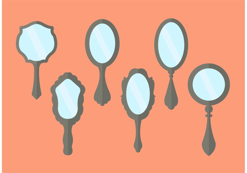 Vintage Hand Mirror Vectors Download Free Vectors Clipart