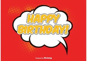 Comic Style Birthday Illustration vector