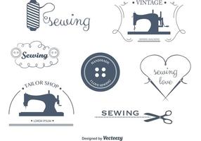 Set of Vector Sewing Labels and Emblems