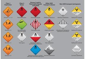 GHS Hazard Vector Pictograms