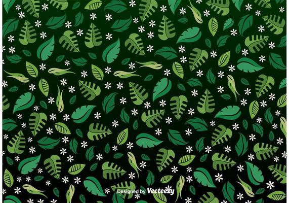 Spring leaves seamless pattern
