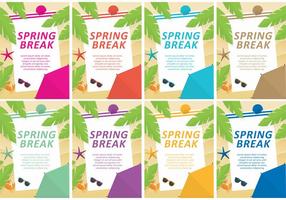 Spring Break Vector Plantillas