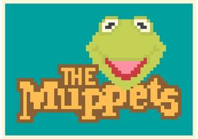 Free Pixel Kermit The Frog Vector Poster