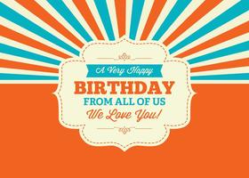 Colorful Birthday Illustration vector