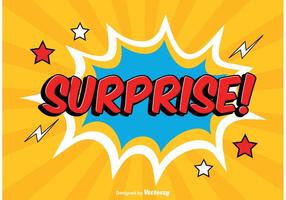 Comic Style Surprise Illustration vector