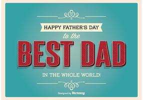 Typographic Father's Day Illustration vector