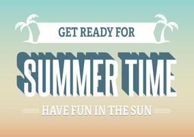 Summer Time Illustration vector