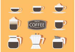 Vector Coffee Stickers
