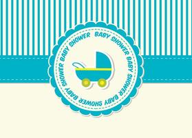 Baby Shower Card vector