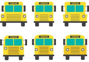 Front View School Bus Vectors