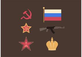 Russia Symbols Free Vector