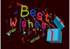 Best Wishes Vector Background